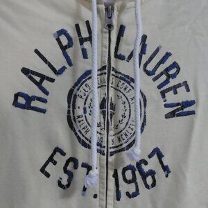 POLO JEANS CO. RALPH LAUREN MFG | small | Yellow Ralph Lauren Logo Zip-Up Hoodie